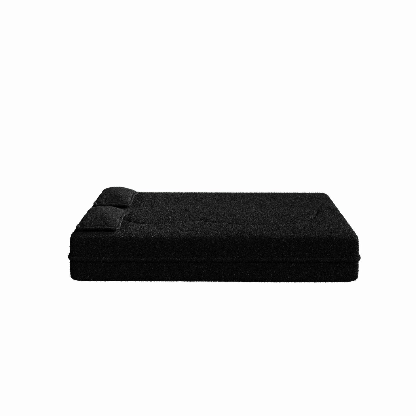 Convertible Teddy Fabric Foam-Filled Sleeper Sofa Bed
