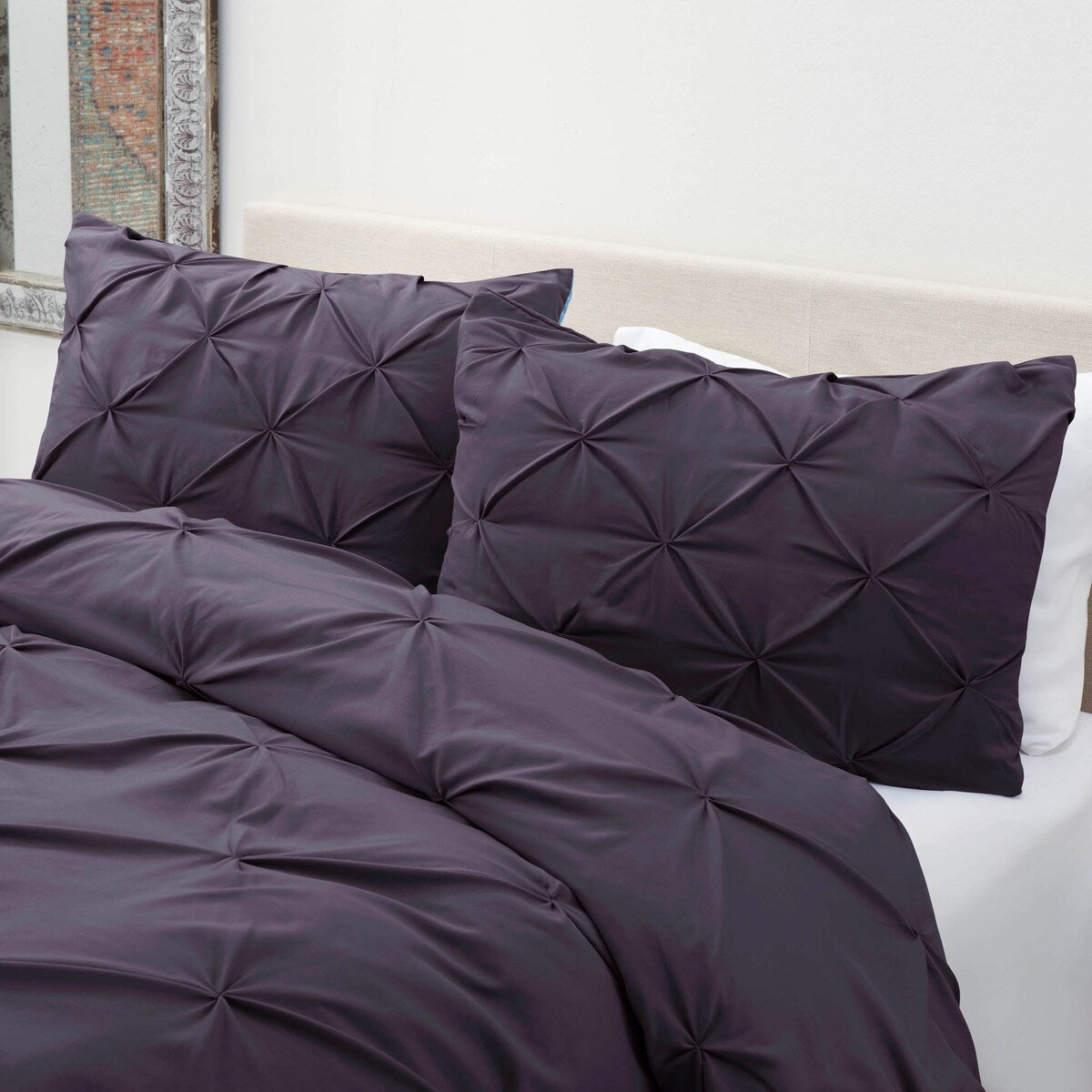 Nestl Pinch Pleat 3-piece Duvet Cover Set