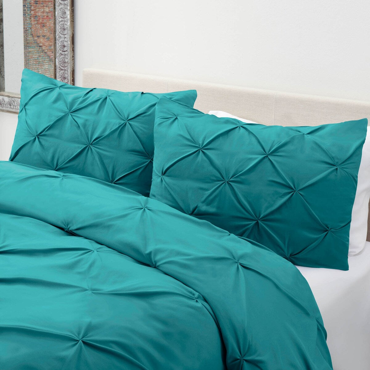 Nestl Pinch Pleat 3-piece Duvet Cover Set