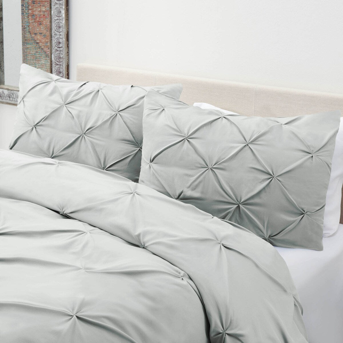 Nestl Pinch Pleat 3-piece Duvet Cover Set