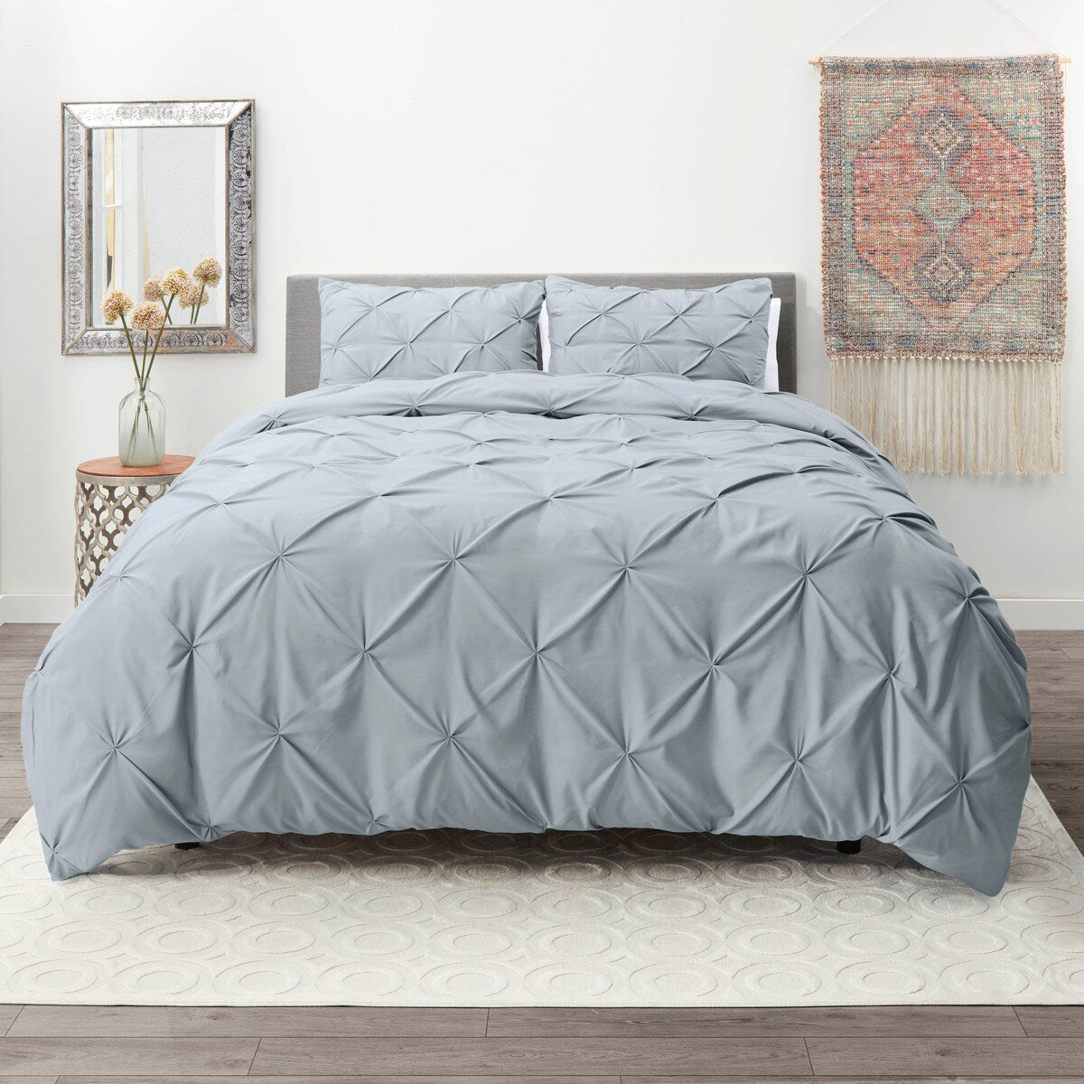Nestl Pinch Pleat 3-piece Duvet Cover Set