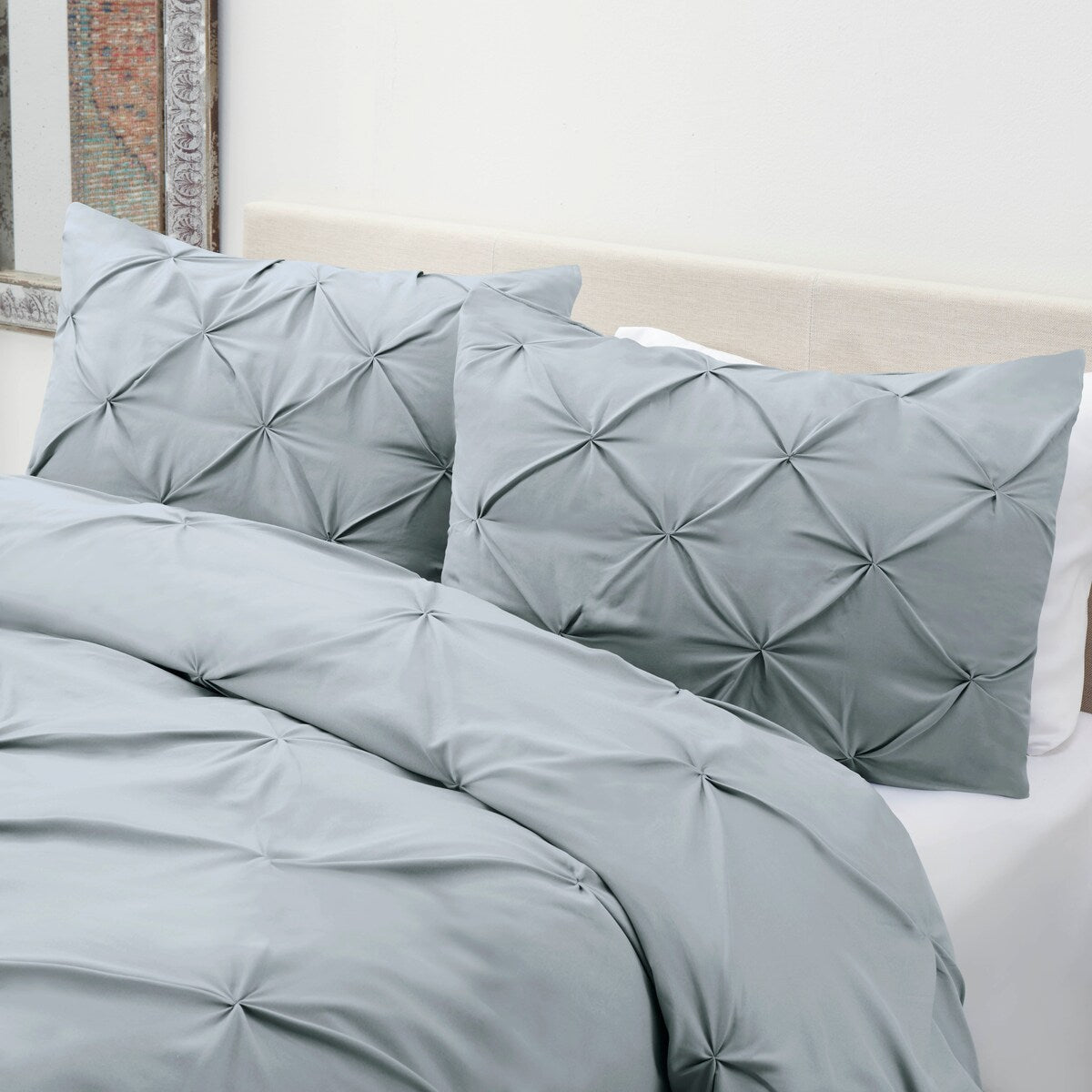 Nestl Pinch Pleat 3-piece Duvet Cover Set