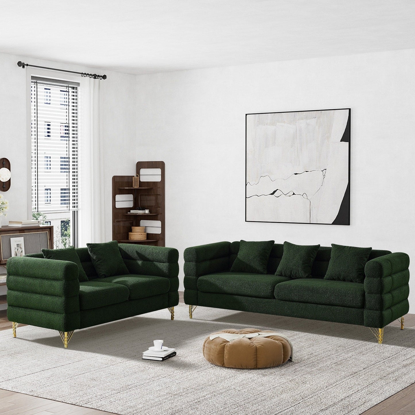 Ouyessir Mid Century Sofa Couch for Bedroom, Living Room, Lounges, Office, Apartment