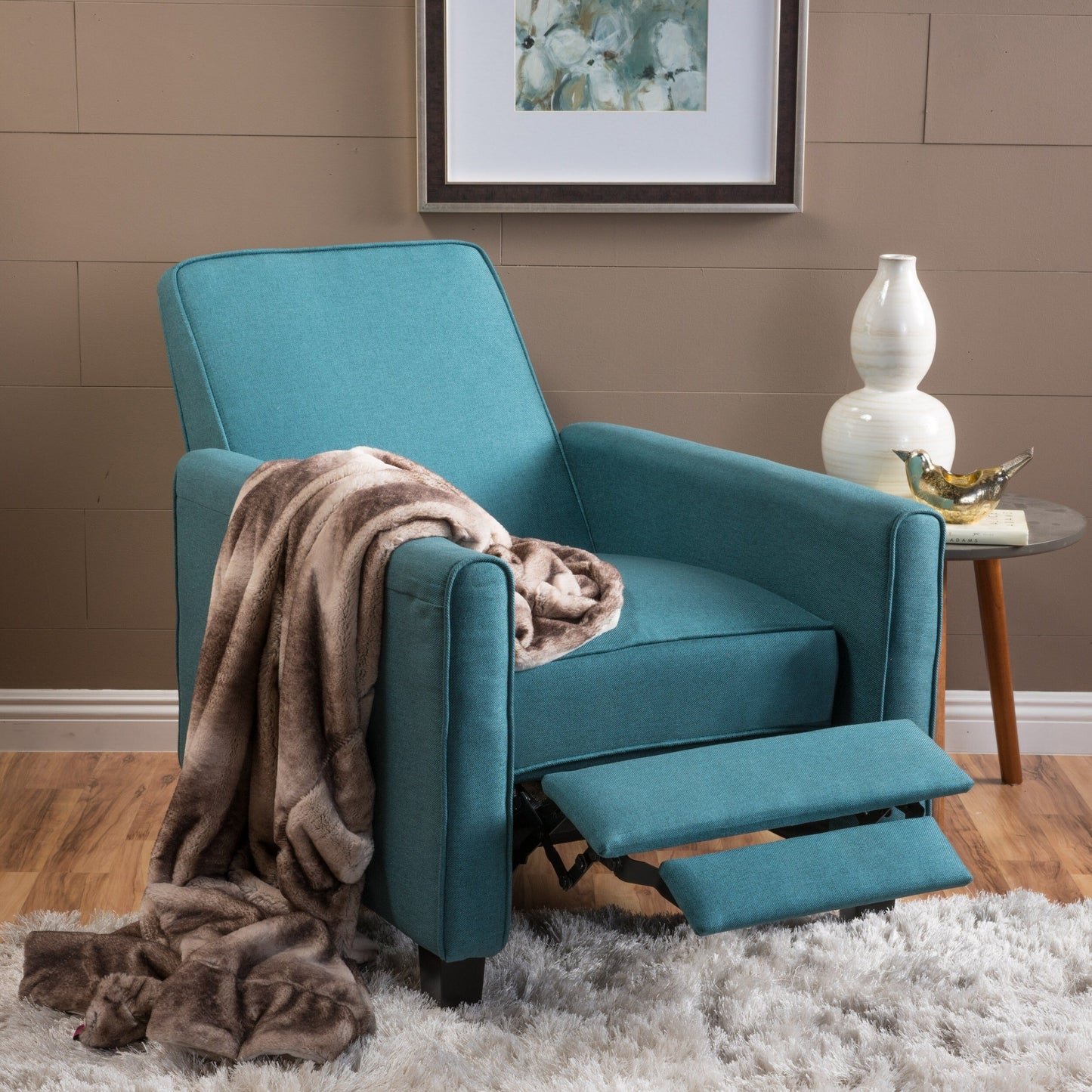 Roomfitters Fabric Push Back Chair for Elegant Home Décor