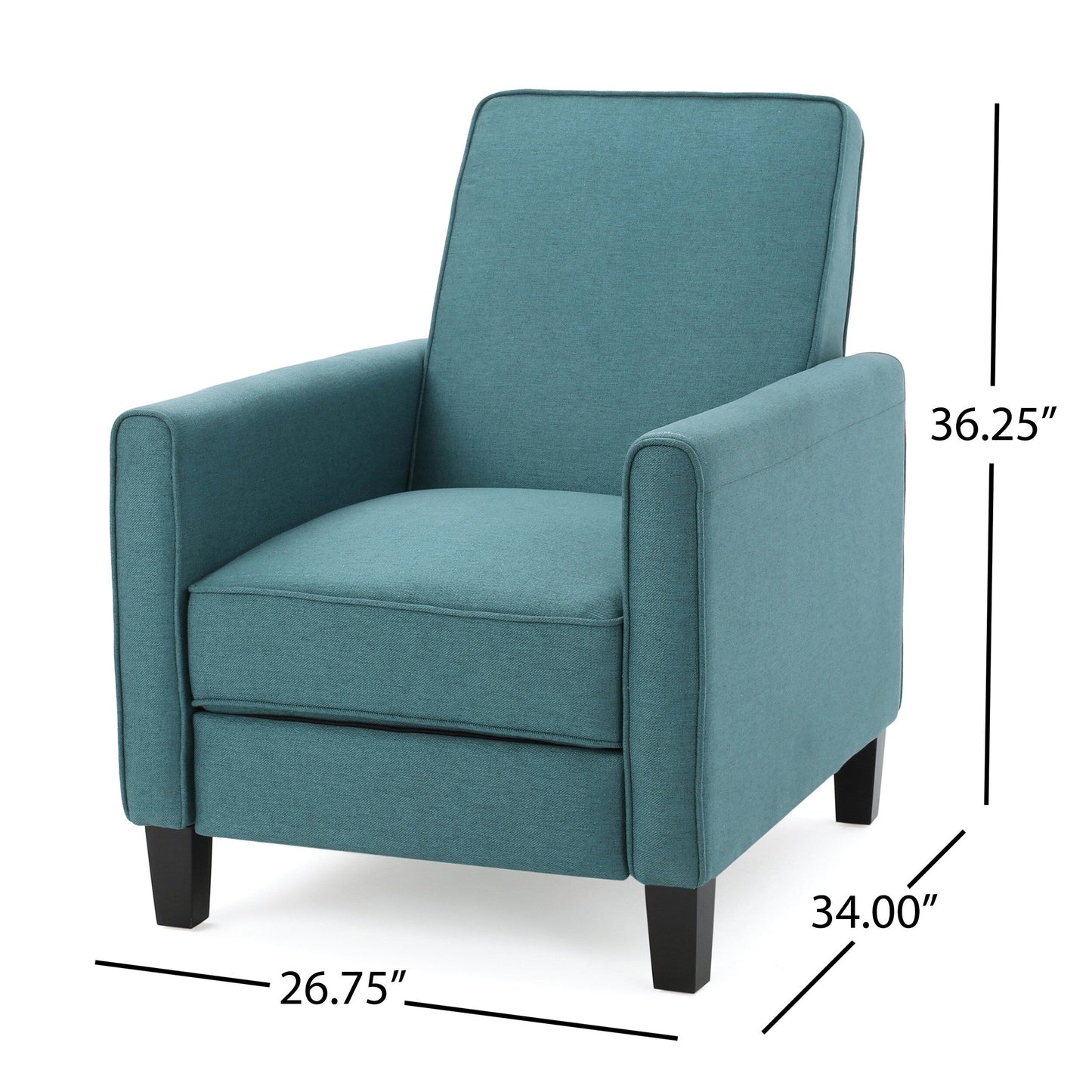 Roomfitters Fabric Push Back Chair for Elegant Home Décor
