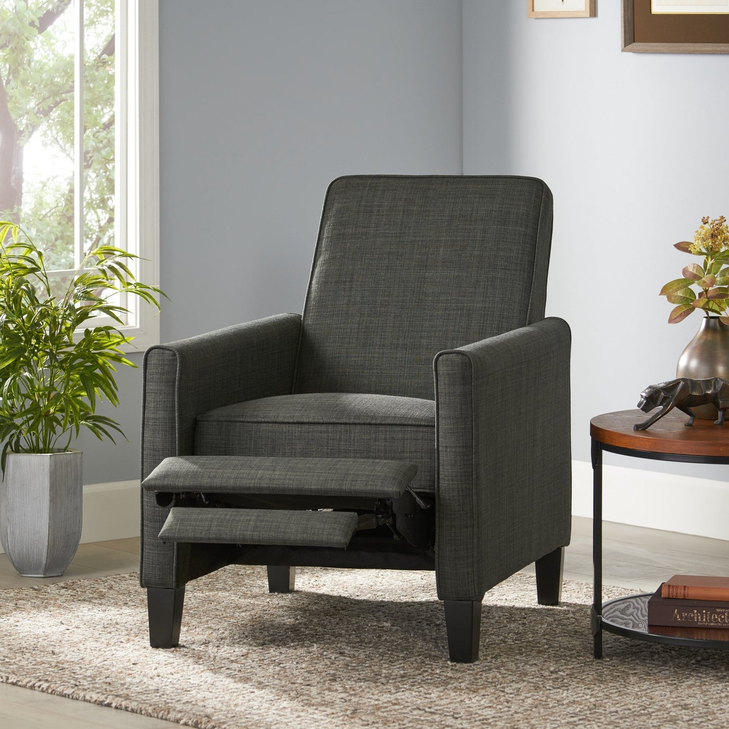 Roomfitters Fabric Push Back Chair for Elegant Home Décor