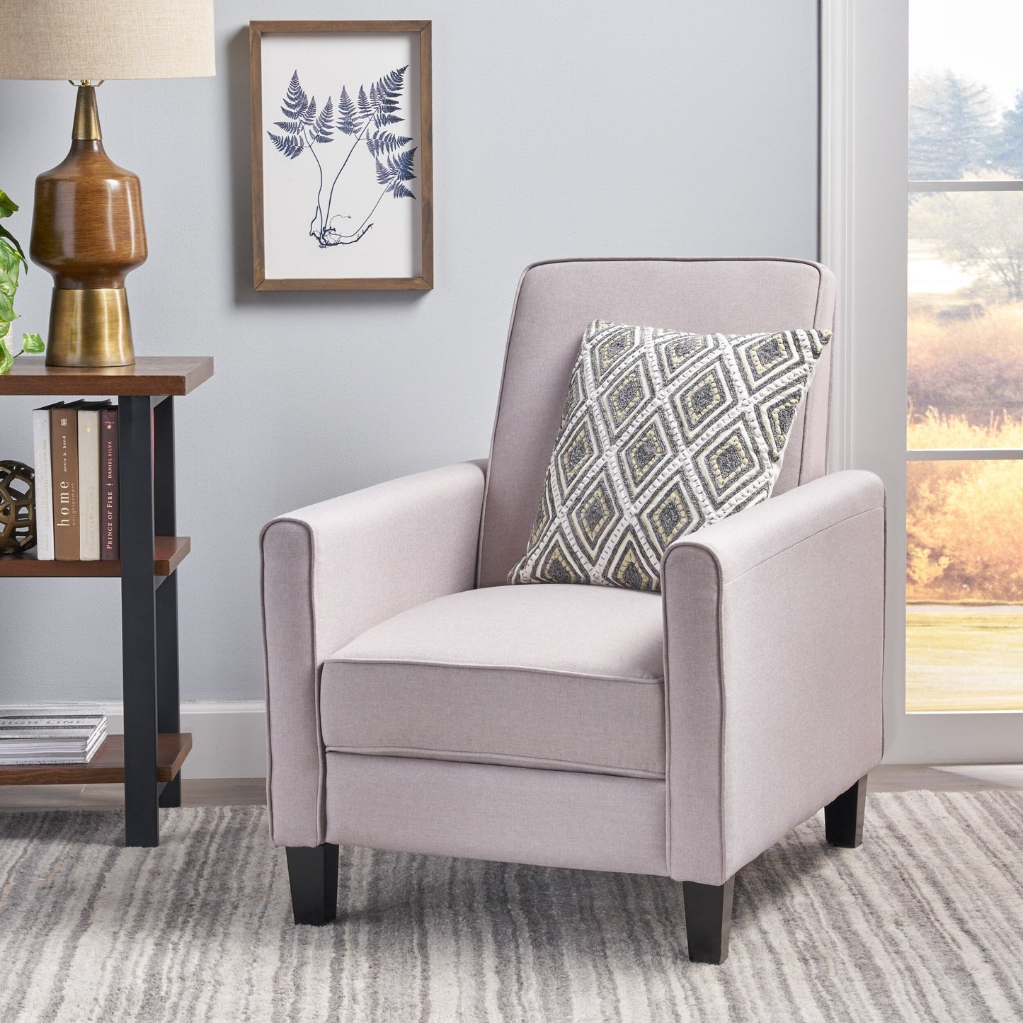 Roomfitters Fabric Push Back Chair for Elegant Home Décor