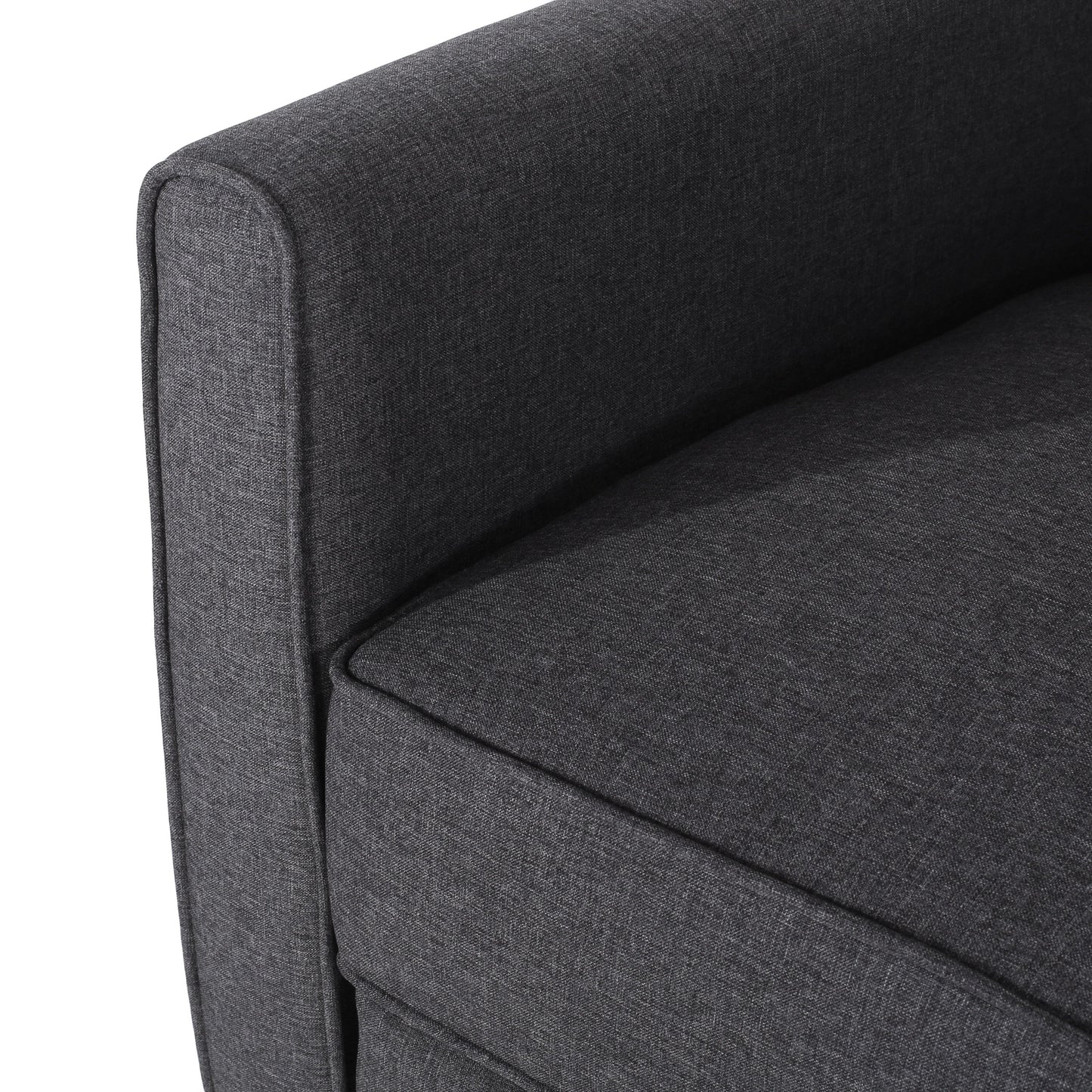 Roomfitters Fabric Push Back Chair for Elegant Home Decor, Navy Blue