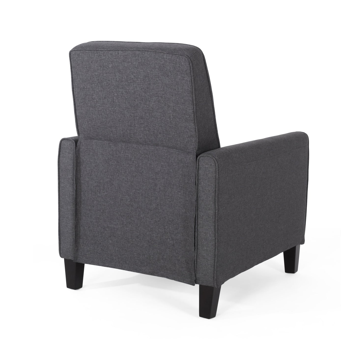 Roomfitters Fabric Push Back Chair for Elegant Home Decor, Navy Blue