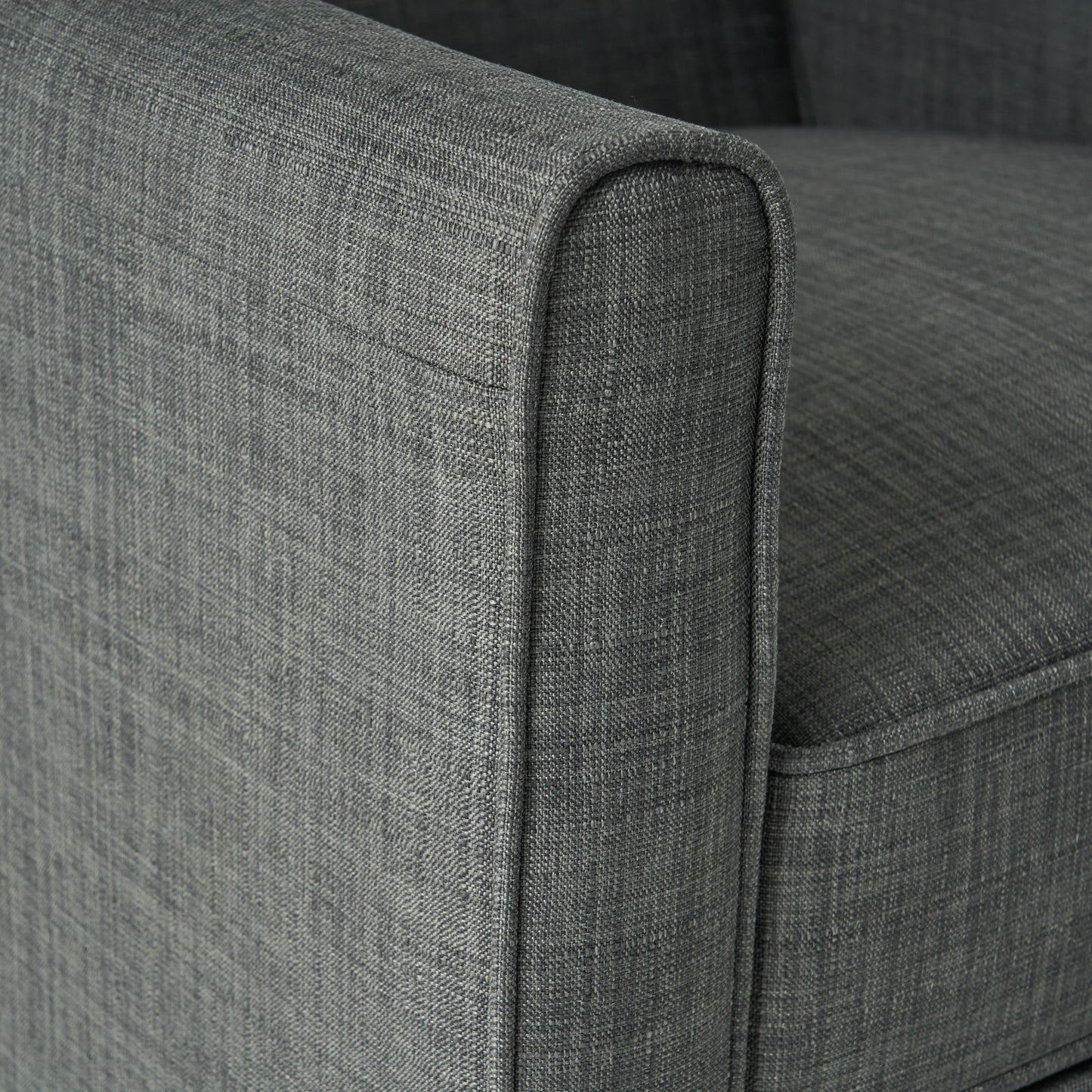 Roomfitters Fabric Push Back Chair for Elegant Home Decor, Navy Blue