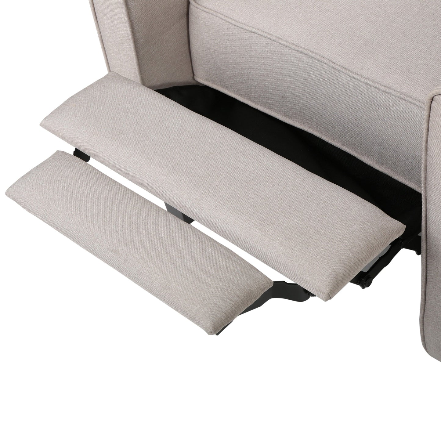 Roomfitters Fabric Push Back Chair for Elegant Home Decor, Navy Blue