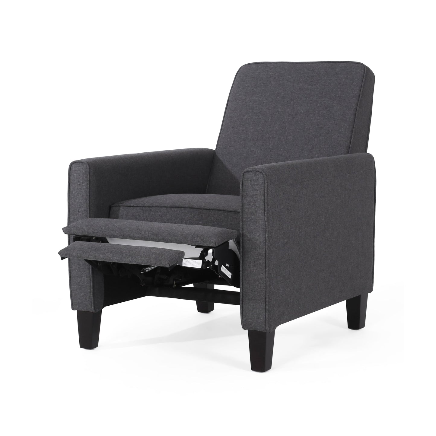 Roomfitters Fabric Push Back Chair for Elegant Home Decor, Navy Blue