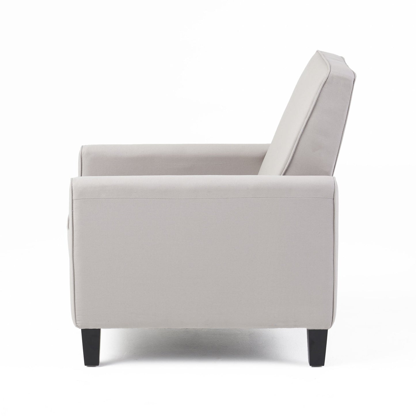 Roomfitters Fabric Push Back Chair for Elegant Home Decor, Navy Blue