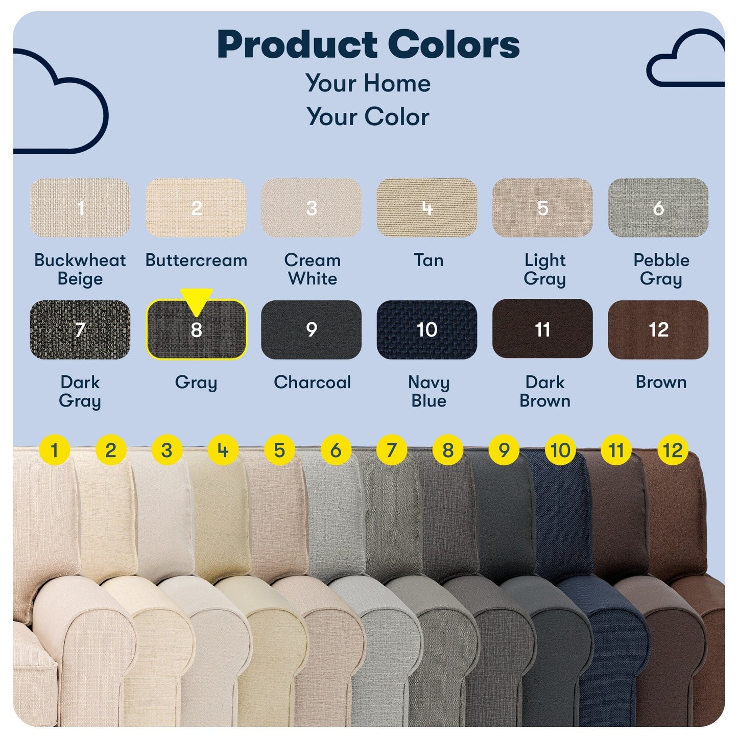 Serta Copenhagen 73 Rolled Arm Sofa, Easy Care Polyester, Soft Pillow Back, Pocket Coil Seat Cushions