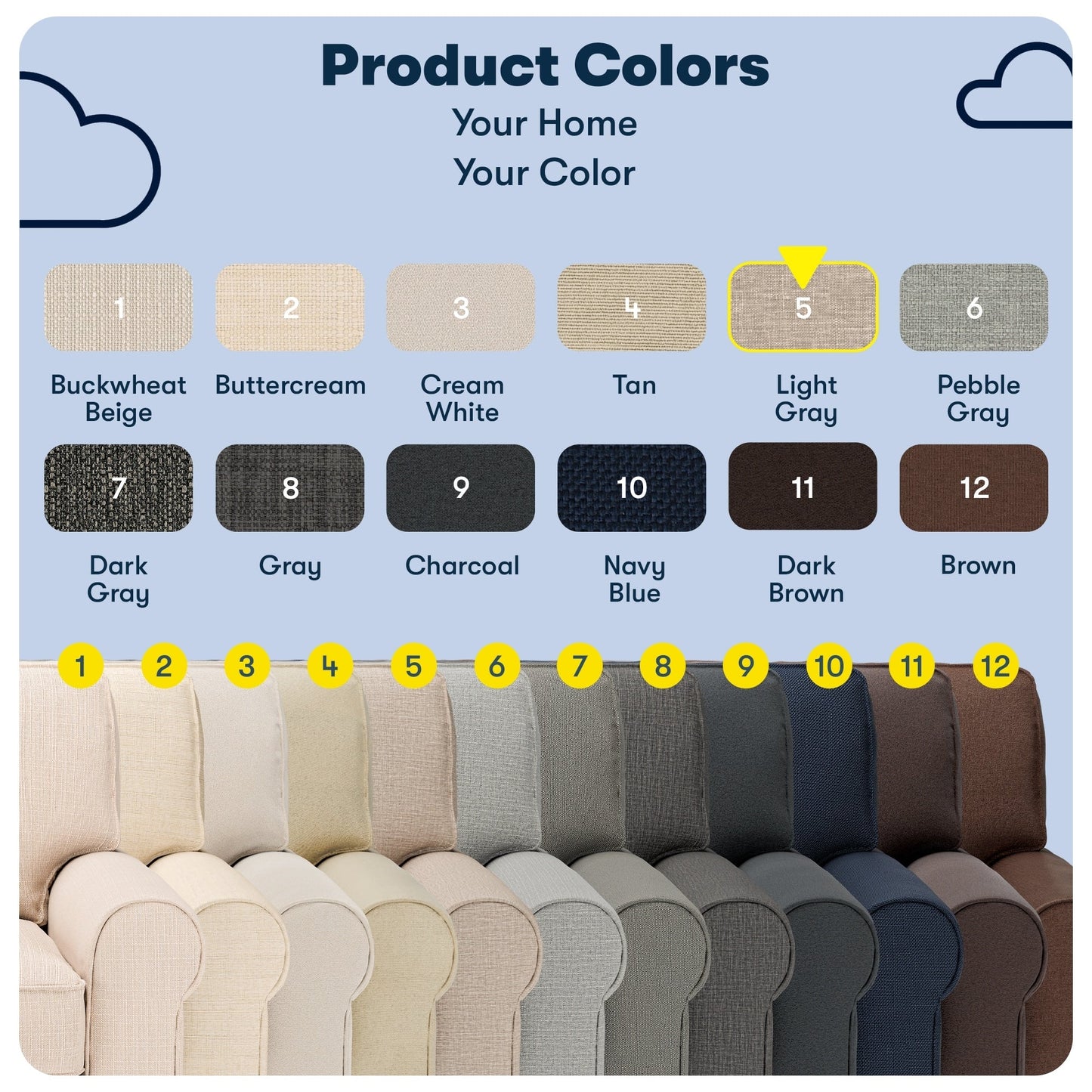 Serta Copenhagen 73 Rolled Arm Sofa, Easy Care Polyester, Soft Pillow Back, Pocket Coil Seat Cushions
