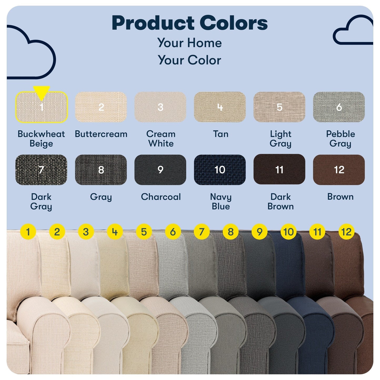 Serta Copenhagen 73 Rolled Arm Sofa, Easy Care Polyester, Soft Pillow Back, Pocket Coil Seat Cushions