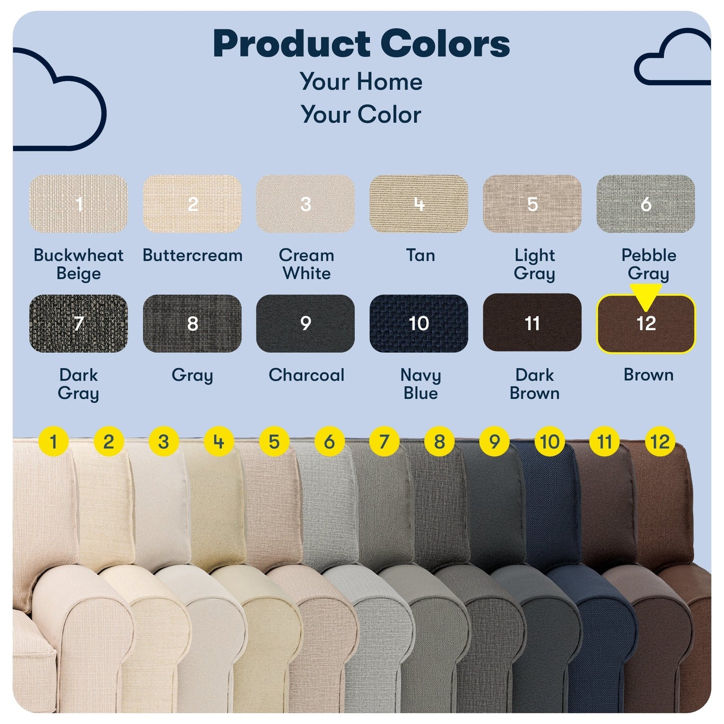 Serta Copenhagen 73 Rolled Arm Sofa, Easy Care Polyester, Soft Pillow Back, Pocket Coil Seat Cushions