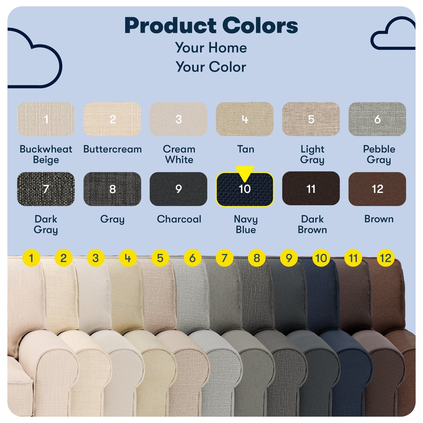Serta Copenhagen 73 Rolled Arm Sofa, Easy Care Polyester, Soft Pillow Back, Pocket Coil Seat Cushions