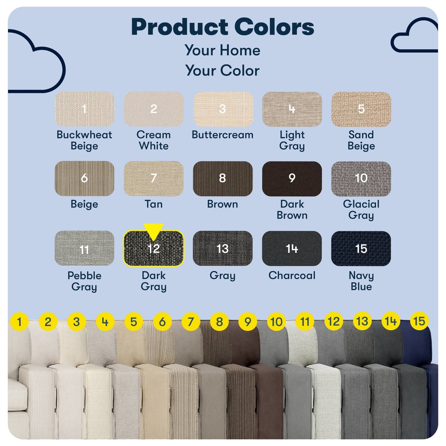 Serta Palisades 73 Track Arm Sofa, Easy Care Polyester, Soft Pillow Back, Pocket Coil Seat Cushions
