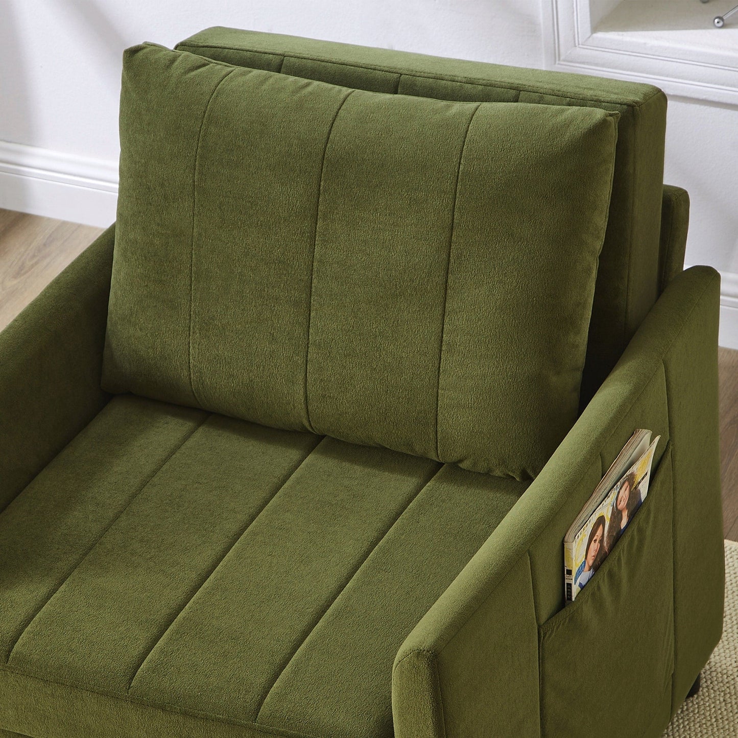 Upholstered Convertible Sleeper Sofa