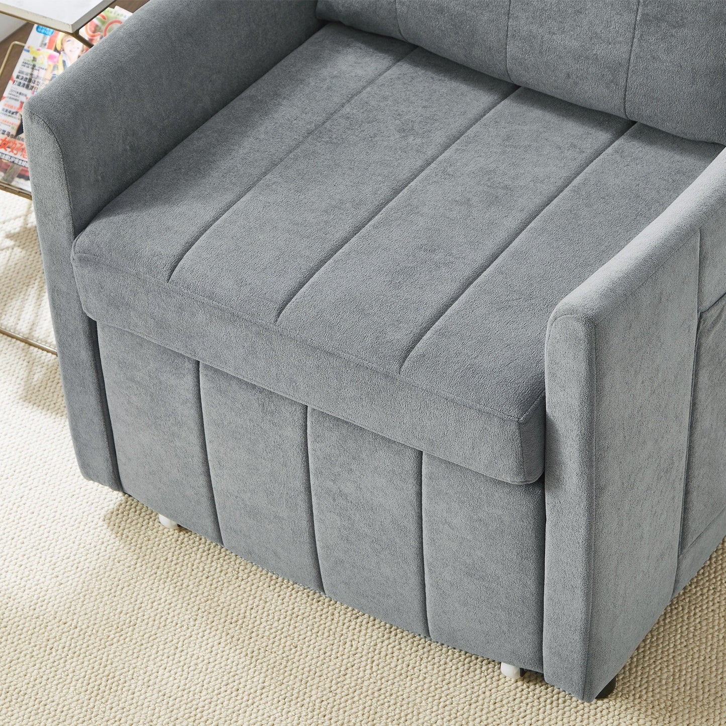 Upholstered Convertible Sleeper Sofa