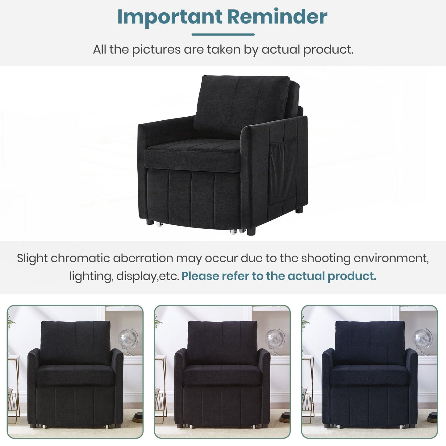 Upholstered Convertible Sleeper Sofa