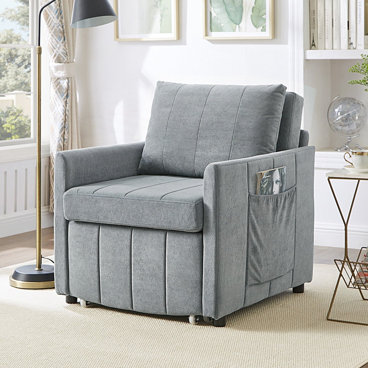 Upholstered Convertible Sleeper Sofa