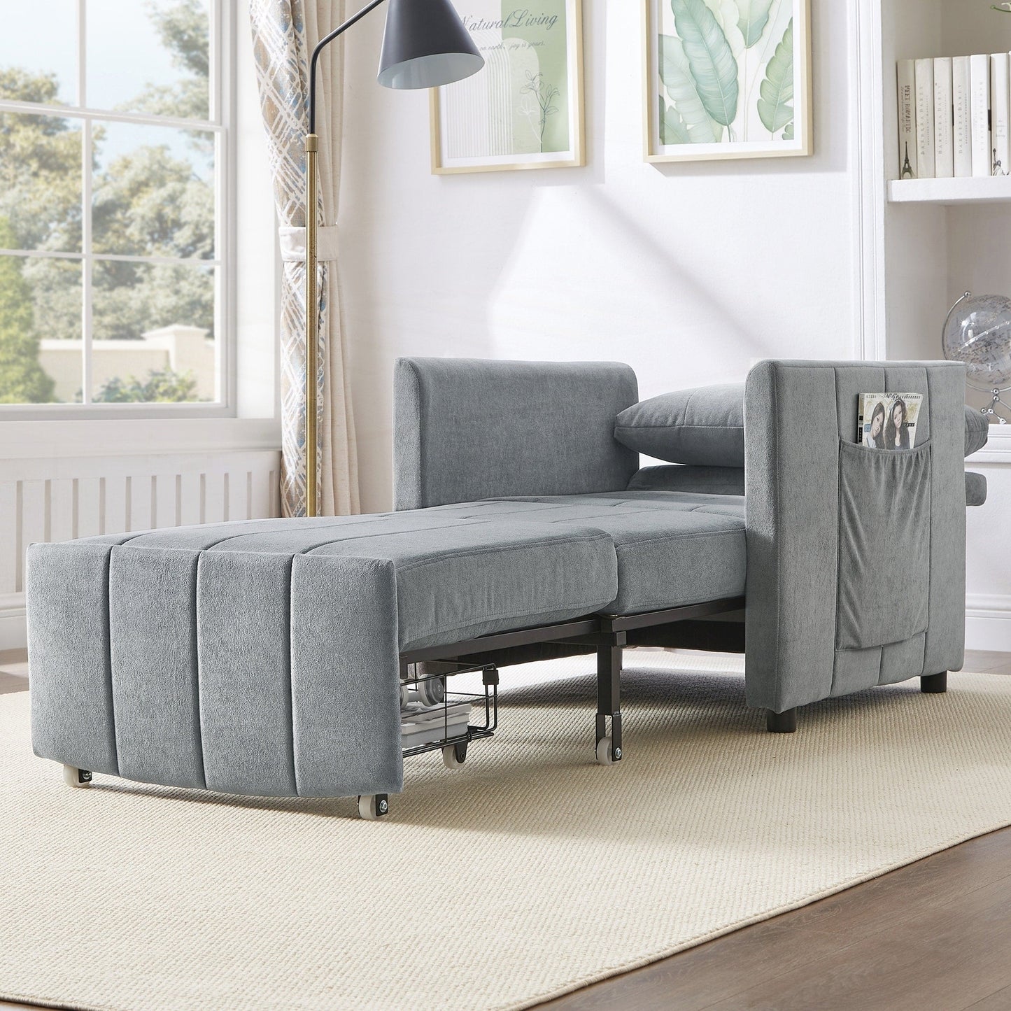 Upholstered Convertible Sleeper Sofa