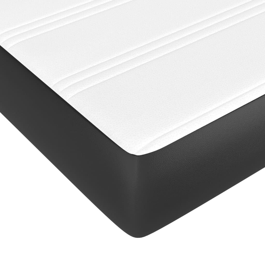 vidaXL Bed Frame Box Spring Bed Base with Mattress for Bedroom Faux Leather