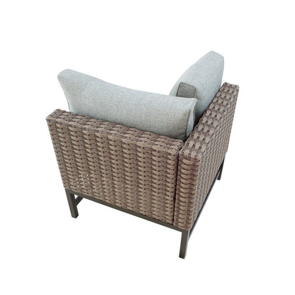 Patio Festival 10-piece Right-Angle Outdoor Wicker Conversation Set