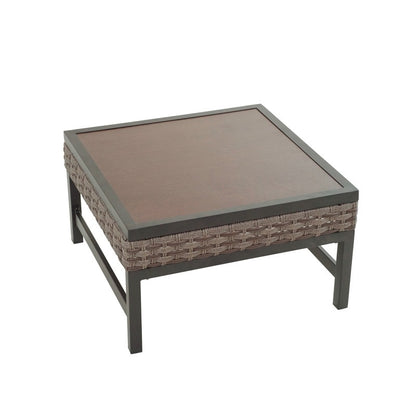 Patio Festival 10-piece Right-Angle Outdoor Wicker Conversation Set