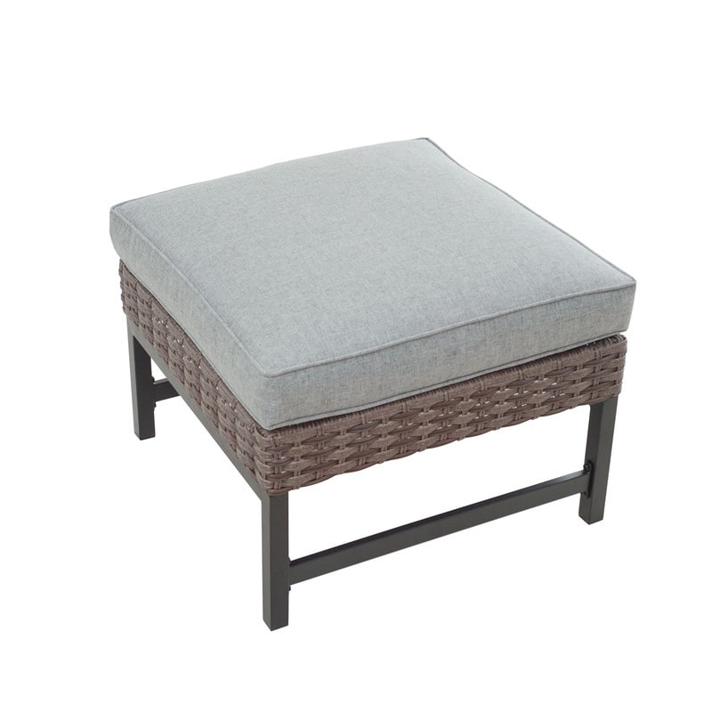 Patio Festival 10-piece Right-Angle Outdoor Wicker Conversation Set