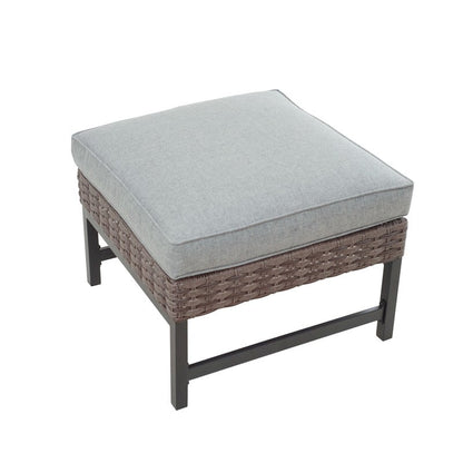 Patio Festival 10-piece Right-Angle Outdoor Wicker Conversation Set