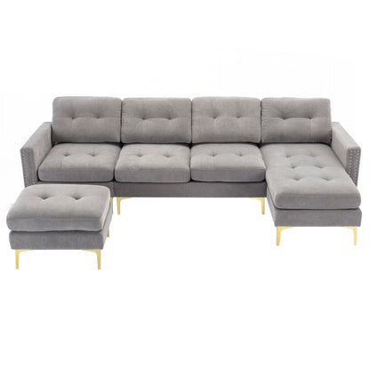110inch L-Shape Convertible Sectional Sofa Couch