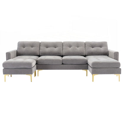 110inch L-Shape Convertible Sectional Sofa Couch