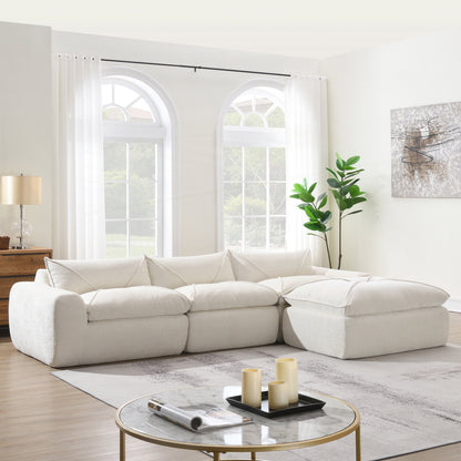 116 Inch Fully Compressed Sofa with High Density Foam