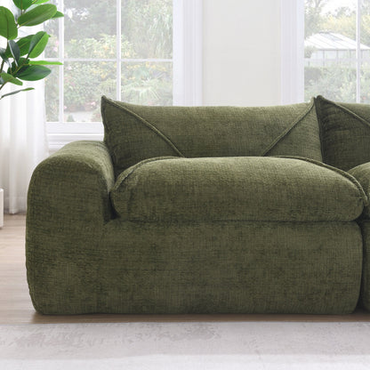 116 Inch Fully Compressed Sofa with High Density Foam