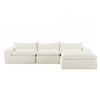 116 Inch Fully Compressed Sofa with High Density Foam
