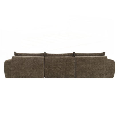 116 Inch Fully Compressed Sofa with High Density Foam