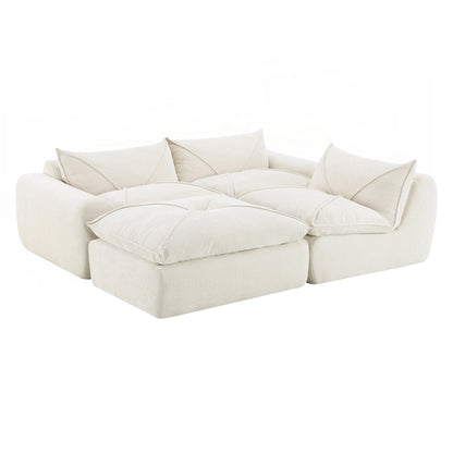 116 Inch Fully Compressed Sofa with High Density Foam