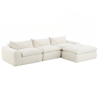 116 Inch Fully Compressed Sofa with High Density Foam