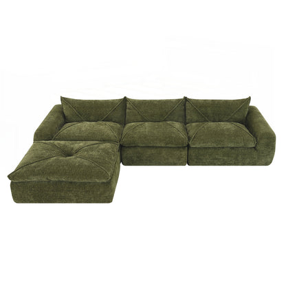 116 Inch Fully Compressed Sofa with High Density Foam