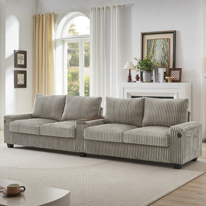 133inch 4-seater Corduroy Sofa Couch