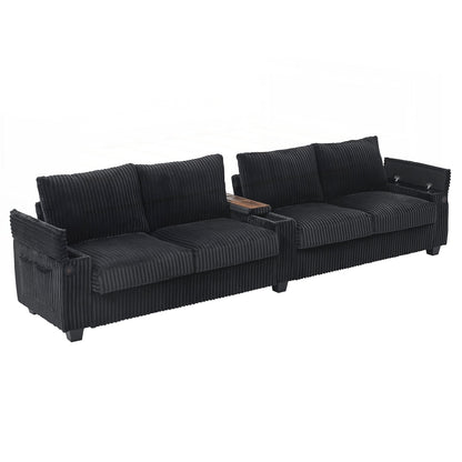133inch 4-seater Corduroy Sofa Couch