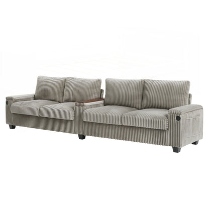 133inch 4-seater Corduroy Sofa Couch