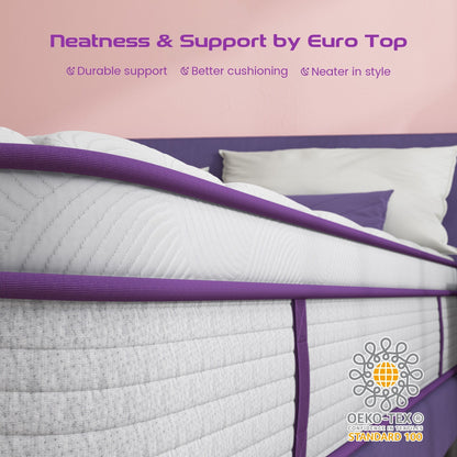 14 inch Gel Memory Foam Hybrid Mattress in a Box