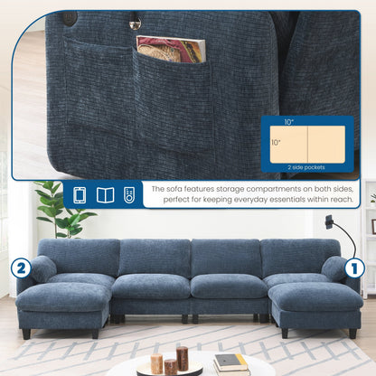 140 Inch Modular Sectional Sofa