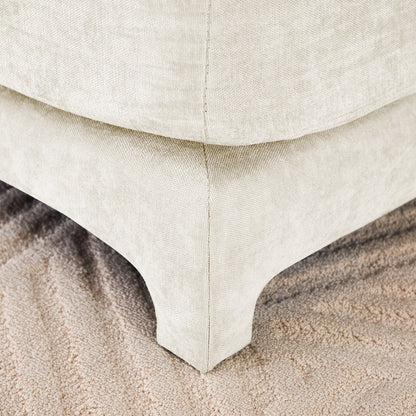 141.7 Chenille 6-Seater Sofa with ergonomic, wooden base,high - resilience sponge for Living Room