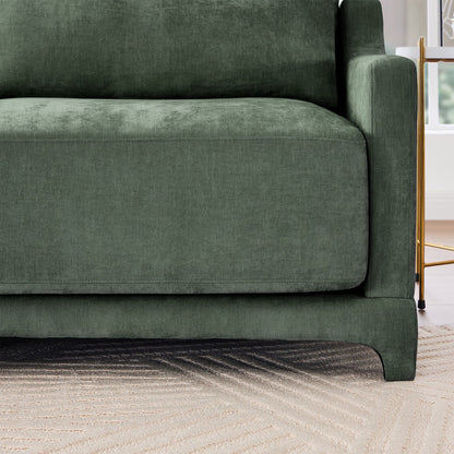 141.7 Chenille 6-Seater Sofa with ergonomic, wooden base,high - resilience sponge for Living Room
