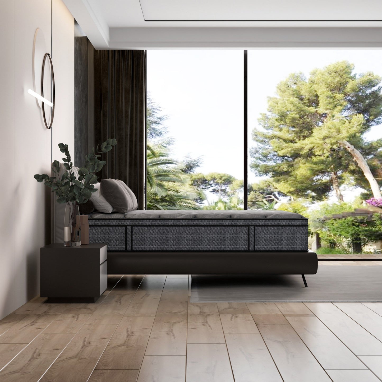 Modland 14'' Queen Hybrid Memory Foam Mattress in a Box - Pressure Relief & Motion Isolation, CertiPUR-US for Back Pain Relief